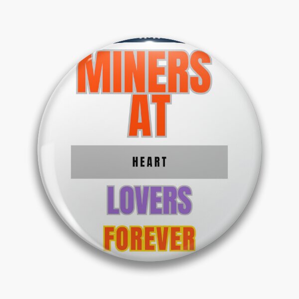 Item preview, Miners at Heart, Lovers Forever in Minecraft designed and sold by DesignSwirl.