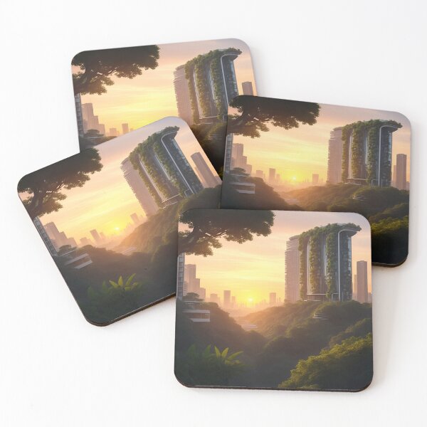 Item preview, sunset future city designed and sold by etjcavas.