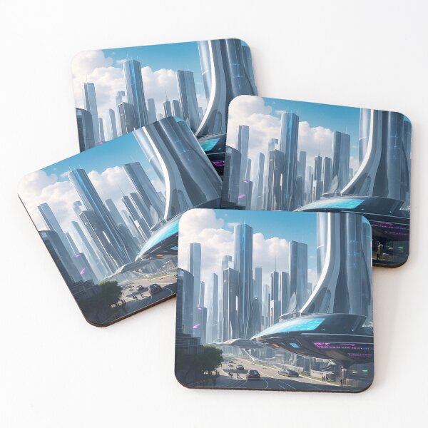 Item preview, futuristic cyber city designed and sold by etjcavas.
