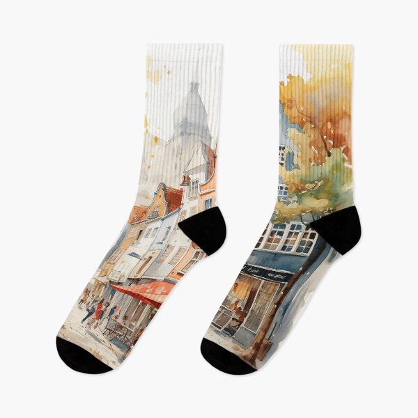 Item preview, Essen Cityscape: Watercolor Visions designed and sold by KatVik-Design.