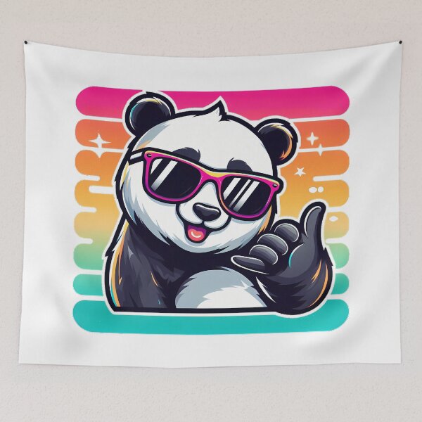 Item preview, Panda Skater Hang Loose designed and sold by Kittyzens.