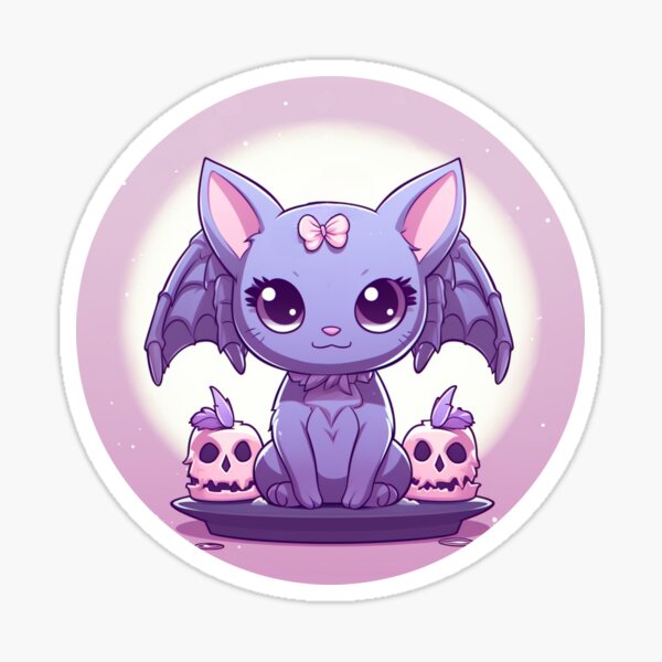 Item preview, Purple Bat Cat designed and sold by Stacey Lincoln.