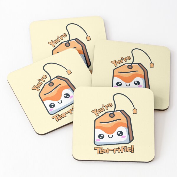Item preview, You're Tea-rific Cute Tea Bag Cartoon designed and sold by PMCreative.