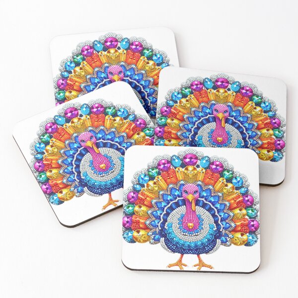 Item preview, Rainbow Turkey Bling Thanksgiving  designed and sold by RachelRebel.