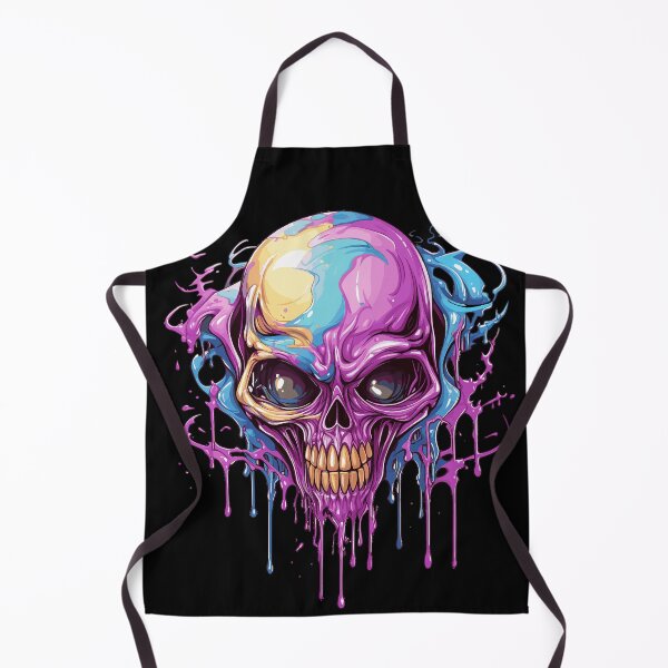 Item preview, Colorful alien skull designed and sold by drizzd.