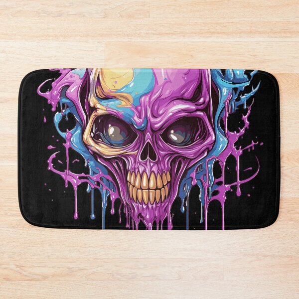 Item preview, Colorful alien skull designed and sold by drizzd.