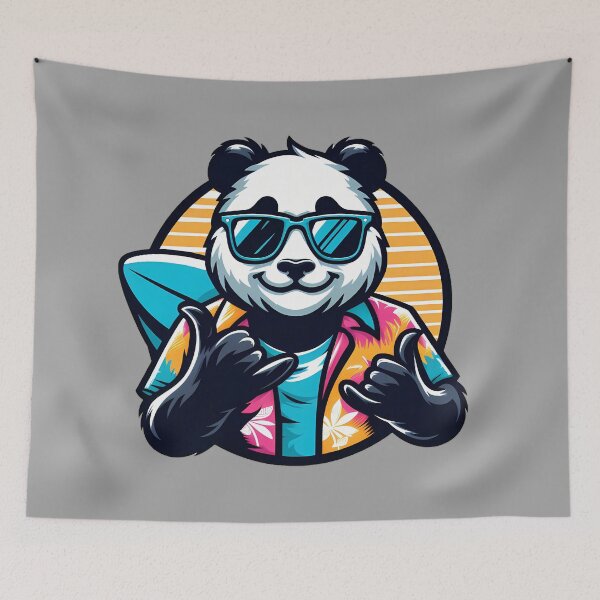 Item preview, Panda Skater Hang Loose designed and sold by Kittyzens.
