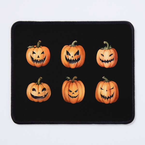 Item preview, Set of six Halloween pumpkins, stickers watercolors designed and sold by Katarzyna Dembek.