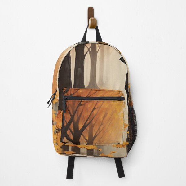 Item preview, vintage vibrant trees of autumn and a couple walking in the rain designed and sold by ckwags.