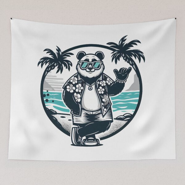 Item preview, Panda Skater Hang Loose designed and sold by Kittyzens.