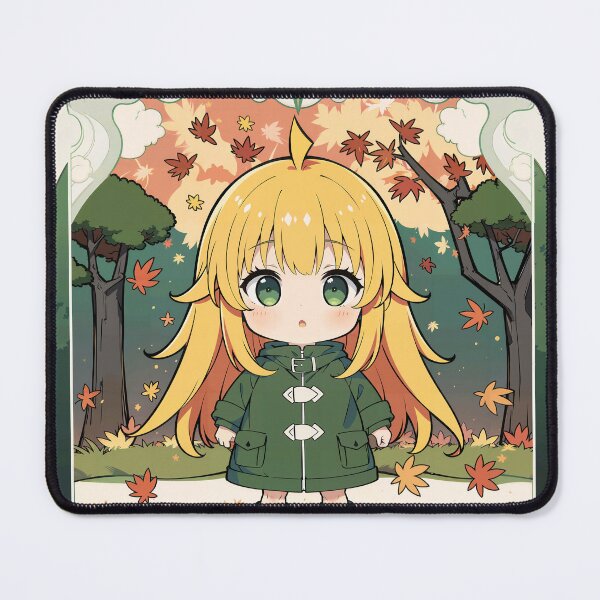 Item preview, Cute anime girl autumn illustration designed and sold by Andrew-Alex.