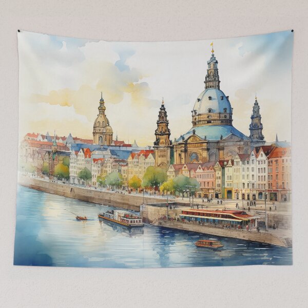 Item preview, Watercolor Whispers of Dresden designed and sold by KatVik-Design.