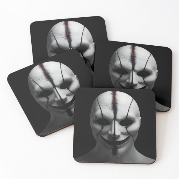 Item preview, A scary white mask designed and sold by AI-Only Creations.