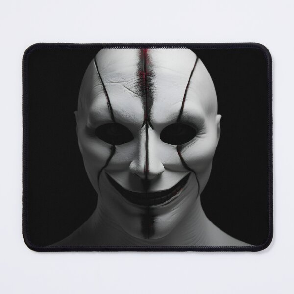 Item preview, A scary white mask designed and sold by AI-Only Creations.
