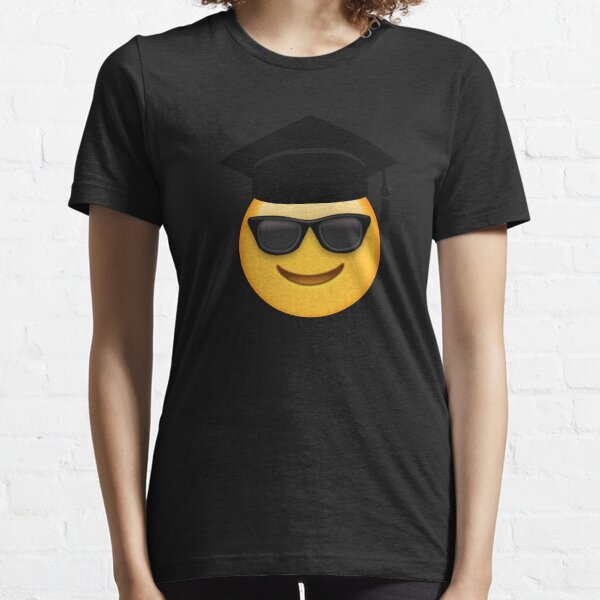Emoji With Graduation Hat - Funny Emoji Humorous School College Graduation Class of 2018 Tee Essential T-Shirt