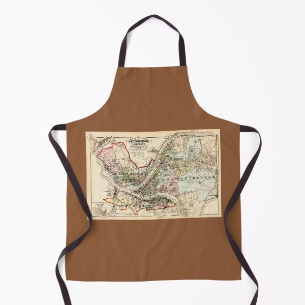 Item preview, Map of the Cities of Pittsburgh and Allegheny designed and sold by Francespoppy.