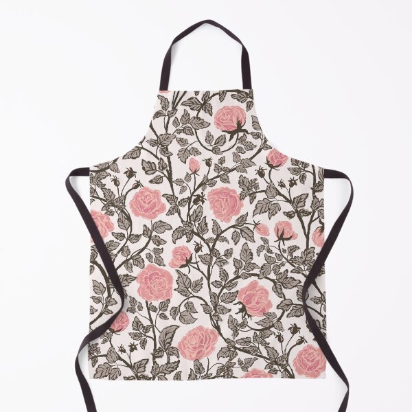 Item preview, Dedicated charm rose vines and pink and taupe, vintage and classic hand drawn romantic floral, artistic and charming roses, whimsical floral designed and sold by Jean-Pham.