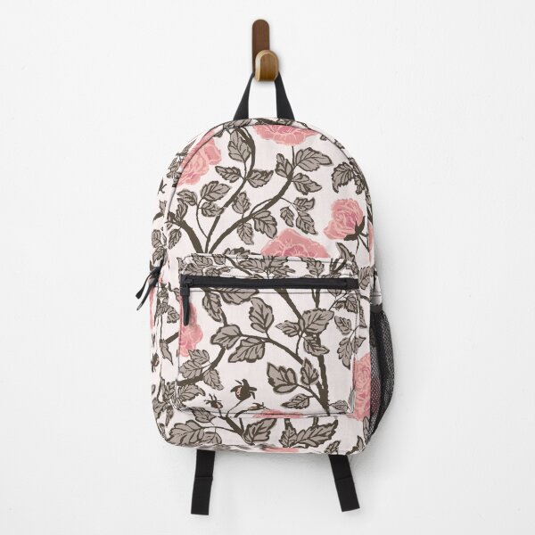 Item preview, Dedicated charm rose vines and pink and taupe, vintage and classic hand drawn romantic floral, artistic and charming roses, whimsical floral designed and sold by Jean-Pham.