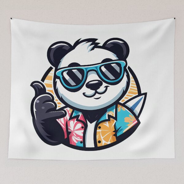 Item preview, Panda Skater Hang Loose designed and sold by Kittyzens.