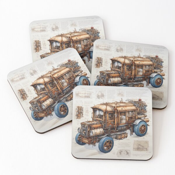 Item preview, Project cachivache design da vinci cyberpunk truck design designed and sold by Josefbaillo.