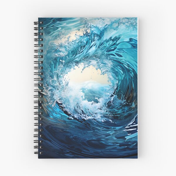 Item preview, Impressive blue wave ocean  designed and sold by AI-Only Creations.