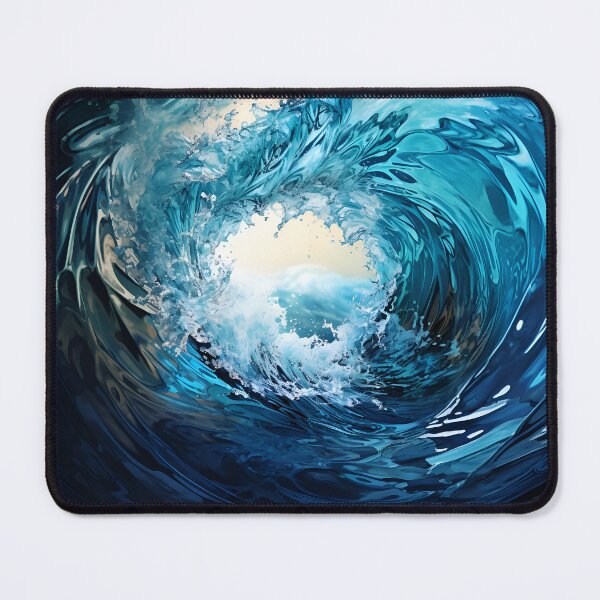 Item preview, Impressive blue wave ocean  designed and sold by AI-Only Creations.