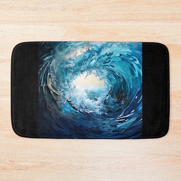 Item preview, Impressive blue wave ocean  designed and sold by AI-Only Creations.