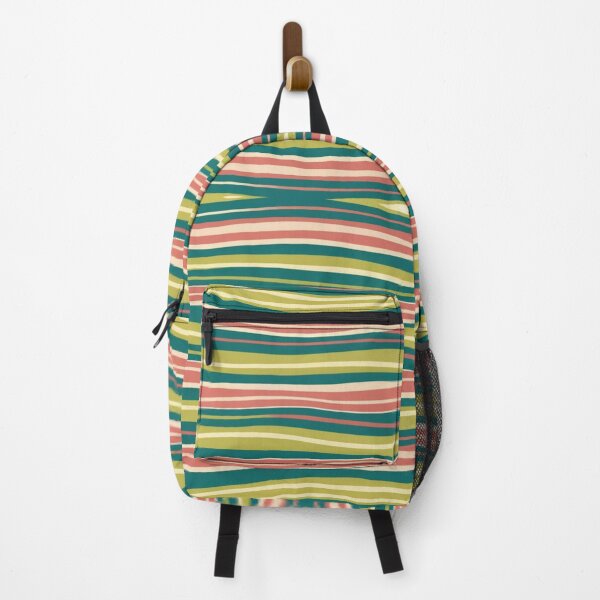 Item preview, Pattern Fun Stripes Green Pin designed and sold by AOCollections.