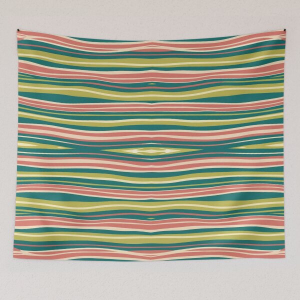 Item preview, Pattern Fun Stripes Green Pin designed and sold by AOCollections.