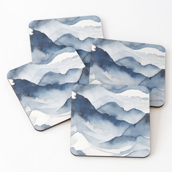 Item preview, Blue Ink Pattern on Beige designed and sold by aiartistmarket.