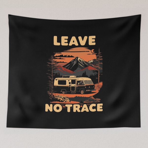 Item preview, Leave no Trace Wild Camping Motto for Campers designed and sold by wingstar.