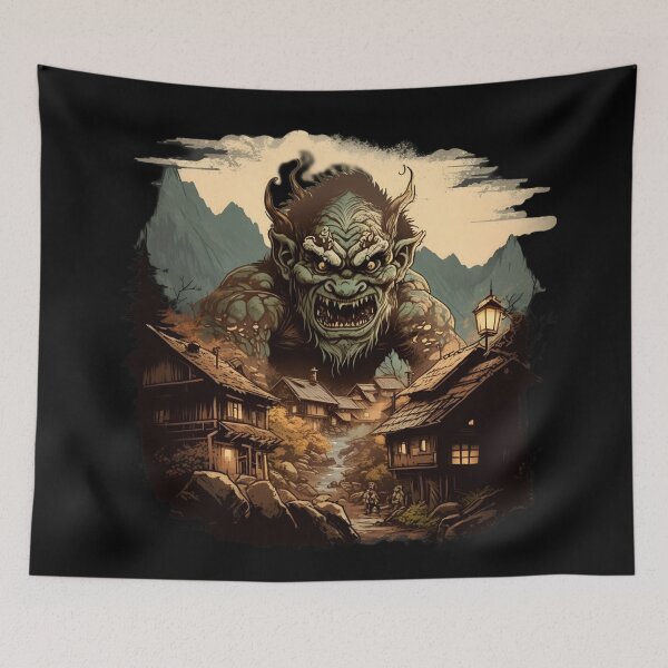 Item preview, Attack of the mountain troll designed and sold by SidTastic .