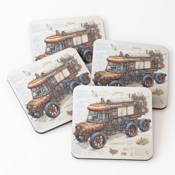 Item preview, Project cachivache design da vinci cyberpunk truck design designed and sold by Josefbaillo.