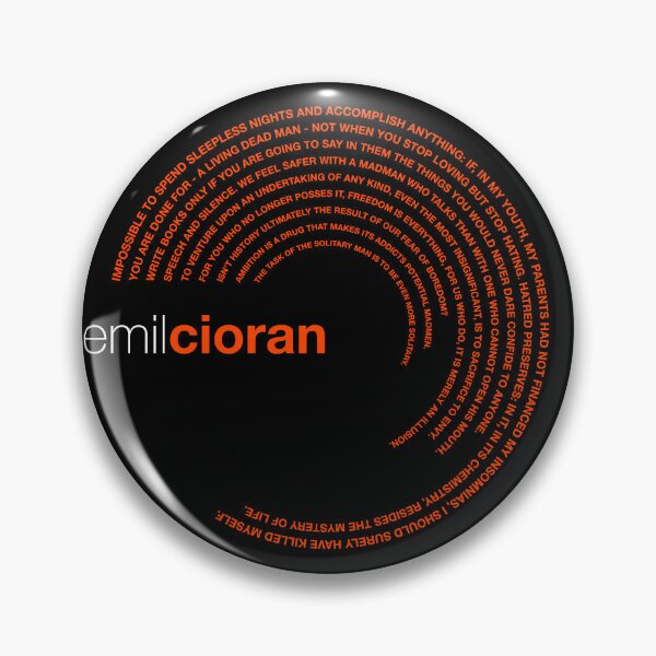 Item preview, Emil Cioran famous quotes poster [orangered] designed and sold by CMYKStudio.