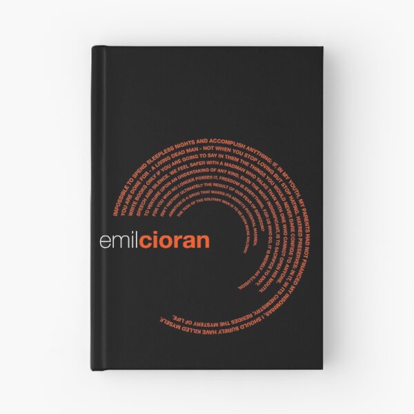 Item preview, Emil Cioran famous quotes poster [orangered] designed and sold by CMYKStudio.