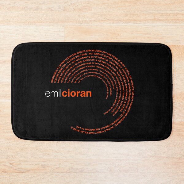 Item preview, Emil Cioran famous quotes poster [orangered] designed and sold by CMYKStudio.