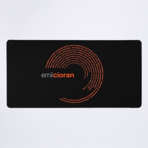 Item preview, Emil Cioran famous quotes poster [orangered] designed and sold by CMYKStudio.