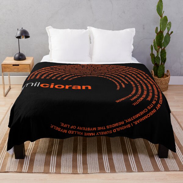 Item preview, Emil Cioran famous quotes poster [orangered] designed and sold by CMYKStudio.