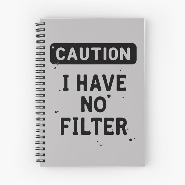 Item preview, Sarcastic Caution: No Filter Attitude designed and sold by PlayfulMuse.