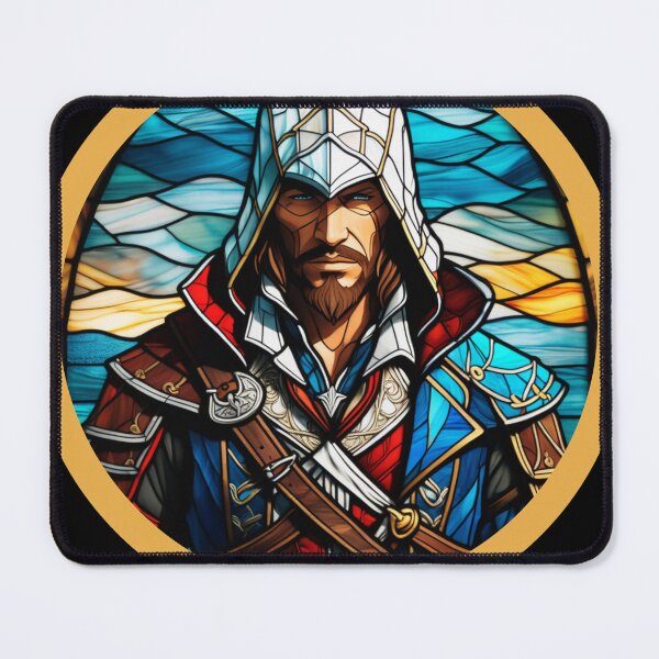 Item preview, Assassin's Creed Edward Kenway Portrait Stained Glass designed and sold by FanArtisan.