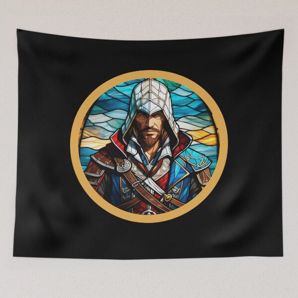 Item preview, Assassin's Creed Edward Kenway Portrait Stained Glass designed and sold by FanArtisan.