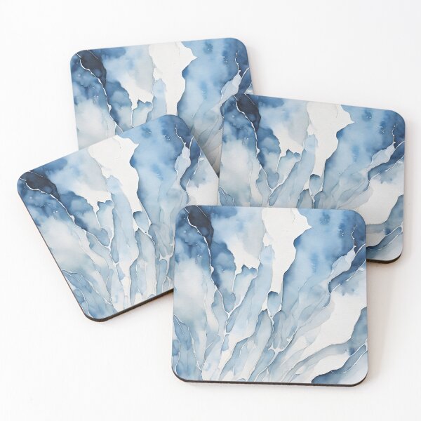 Item preview, Blue And Beige Watercolor Pattern designed and sold by aiartistmarket.