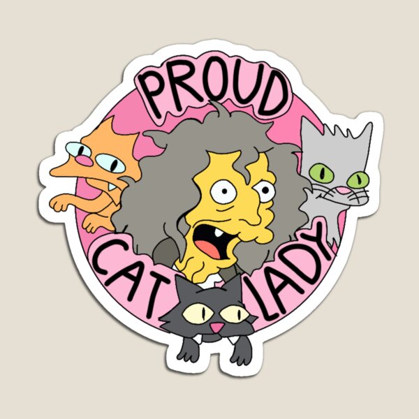 Item preview, Proud Cat Lady Cartoon designed and sold by Gabrielle Lawrence.