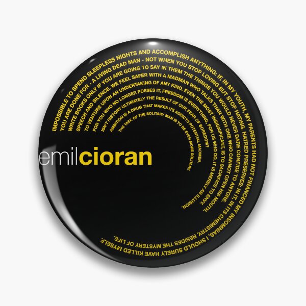 Item preview, Emil Cioran famous quotes poster [gold] designed and sold by CMYKStudio.