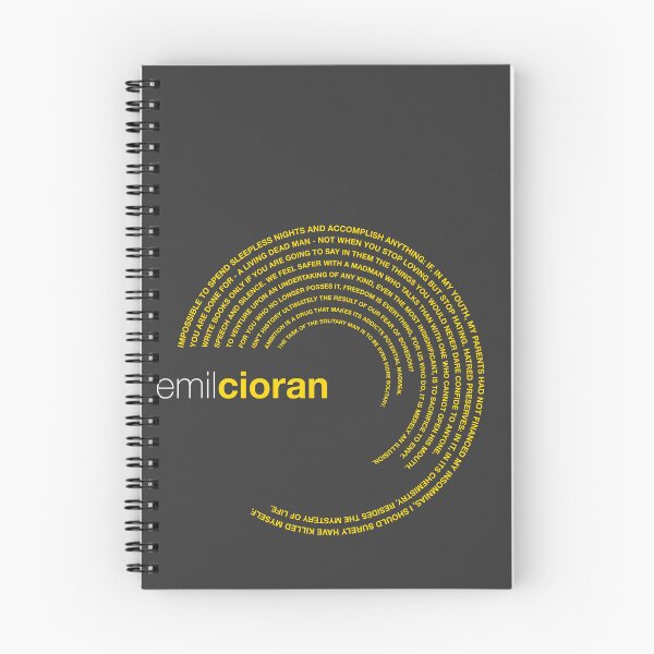 Item preview, Emil Cioran famous quotes poster [gold] designed and sold by CMYKStudio.