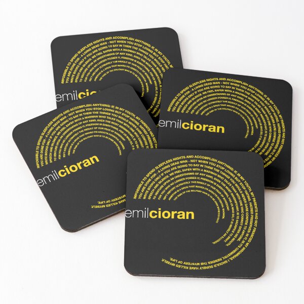 Item preview, Emil Cioran famous quotes poster [gold] designed and sold by CMYKStudio.