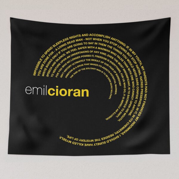 Item preview, Emil Cioran famous quotes poster [gold] designed and sold by CMYKStudio.