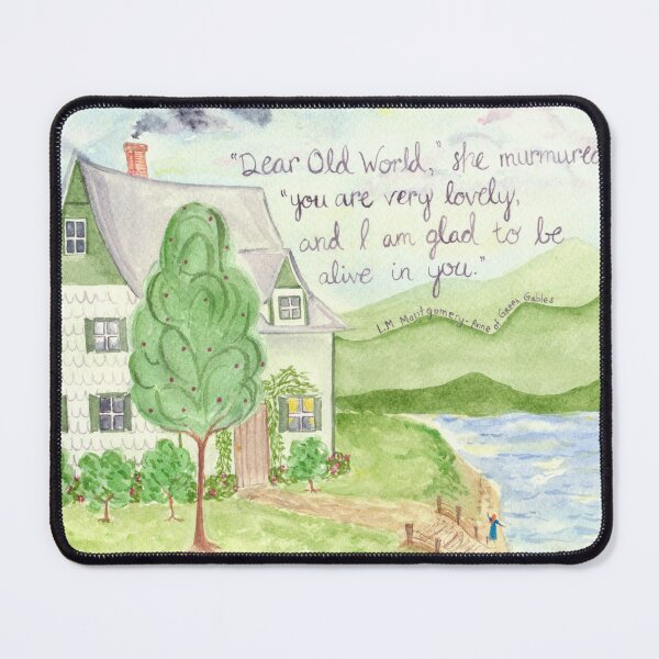 Item preview, Anne of Green Gables Art Print - 'Dear Old World' Literary Quote Watercolor designed and sold by Jasanna Czellar.