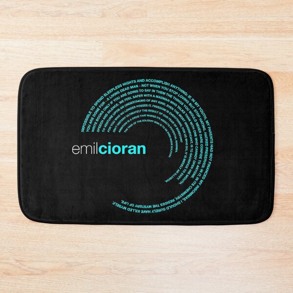 Item preview, Emil Cioran famous quotes poster [aqua] designed and sold by CMYKStudio.