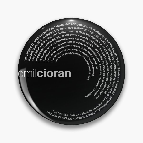 Item preview, Emil Cioran famous quotes poster [silver] designed and sold by CMYKStudio.